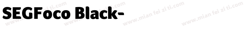 SEGFoco Black字体转换